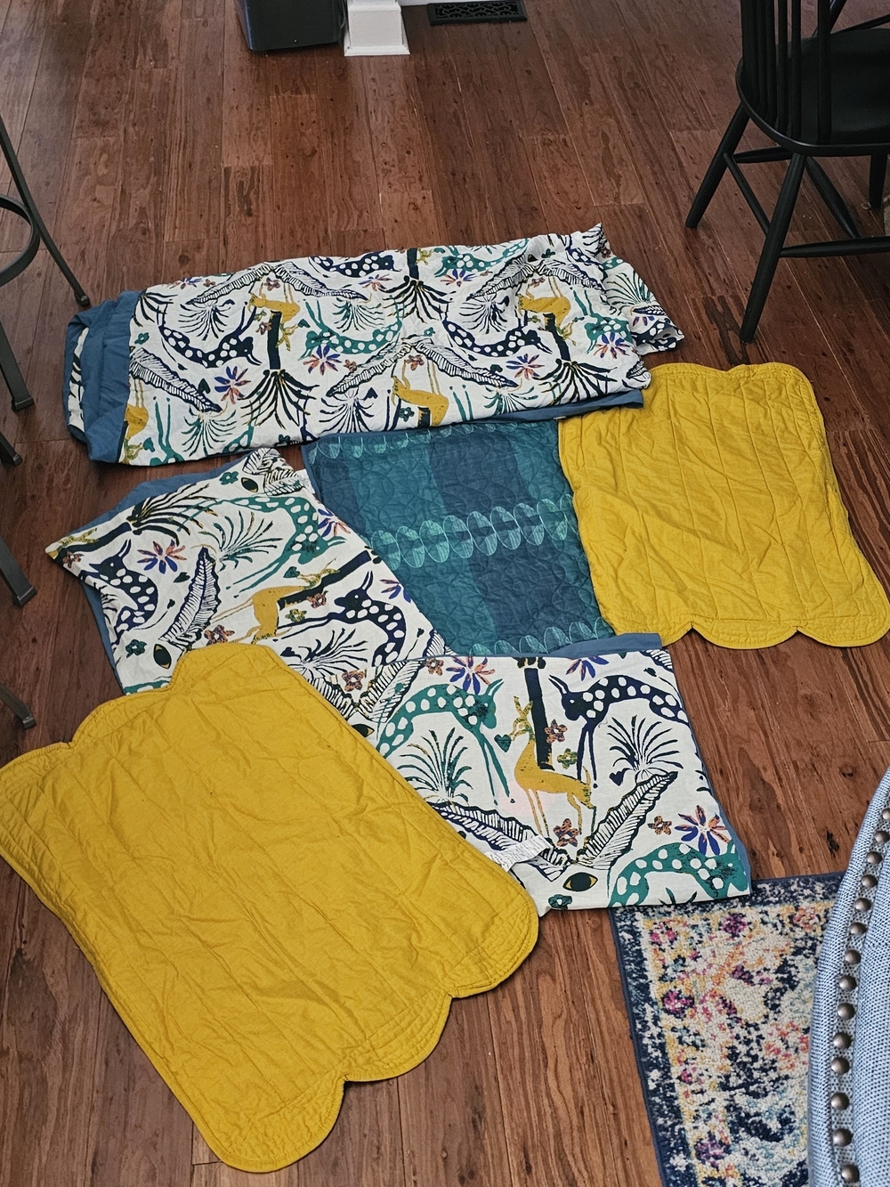 Opal House Boho Jungle Duvet With 5 Shams Like New